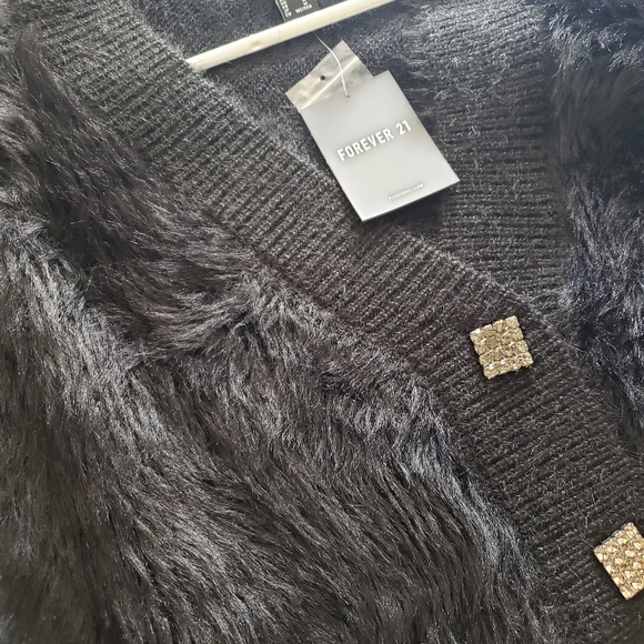 Forever 21 Faux Fur Cardigan - Picture 4 of 5